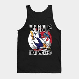 Penguin Wish Wings Worked Tank Top